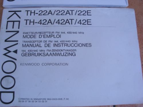 Manual  De Servicio Kenwood  Th-22at Espanol