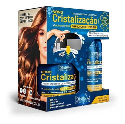 Kit Forever Liss Nano Cristalização Capilar  E Shampoo 300ml