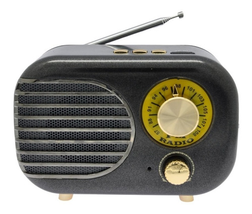 Radio Parlante Vintage Reproductor Retro Bluetooth Altavoz. 