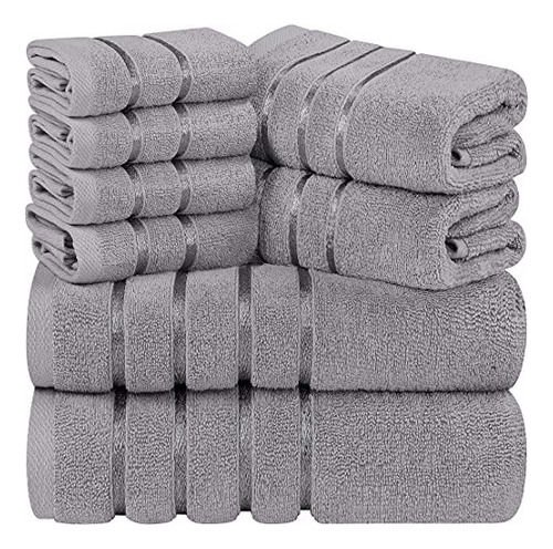 Utopia Towels Juego De Toallas De Lujo De 8 Piezas, 2 Toalla