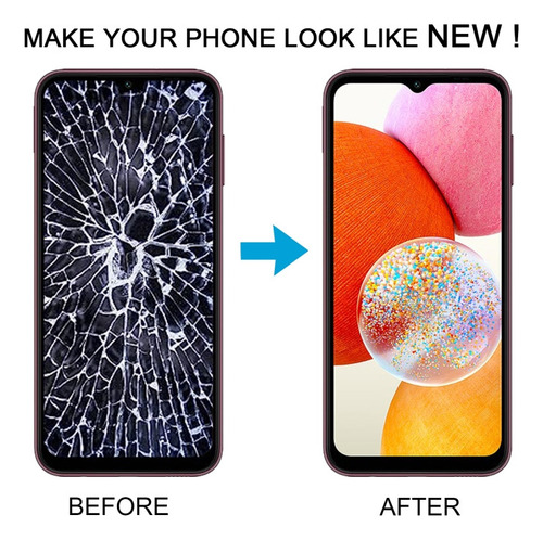 For Pantalla Lcd Con Marco For Samsung Galaxy A14 Sm-a145f