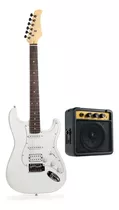 Comprar Guitarra Eléctrica Femmto Stratocaster Eg001 De Aliso 2020 Blanca Brillante Con Diapasón De Mdf