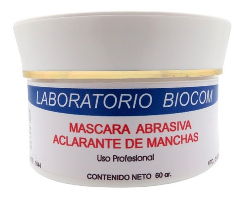 Mascara Abrasiva Aclarante De Manchas X 60 Gr - Biocom