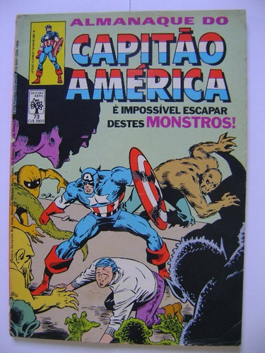 Hq Capitão América  Nº 73 Jun 85 Ed Abril  C/ Dicionário Marvel