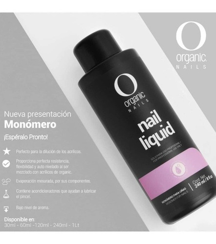 Monómero 240ml Organic Nails