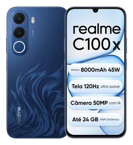 Celular Smartphone Realme C100x 128gb 4gb Ram (+8gb ram Virtual B...