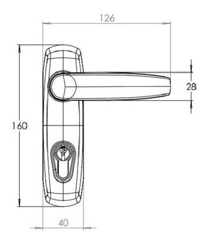 Imagen 3 de 7 de Sistema Antipánico Jaque 290 Push Hoja Simple Acceso Llave