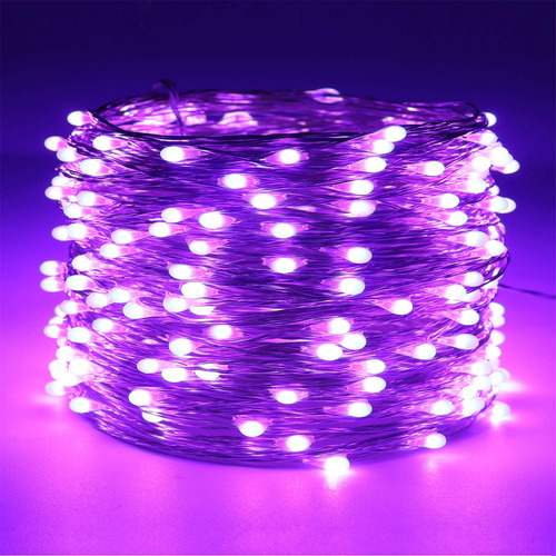 Luces De Hadas Moradas Regulables, 66 Pies, 200 Luces L...