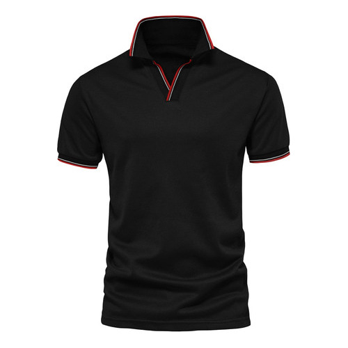 Camisas Polo Con Cuello En V Para Hombre  Playera De Manga