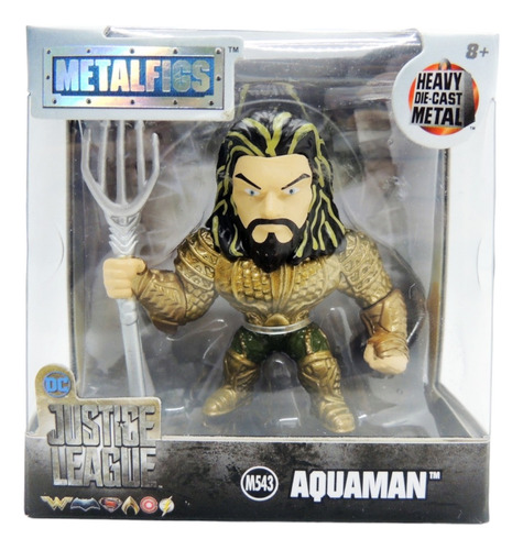 Aquaman Figura Metalfigs Dc Justice League Die Cast Jada