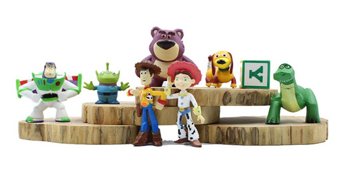 8 Adornos De Figuras De Toy Story Woody, Buzz Lightyear