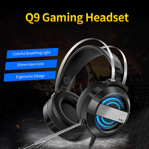 Auriculares For Juegos Con Cable Q9 Con Reducción De Ruido