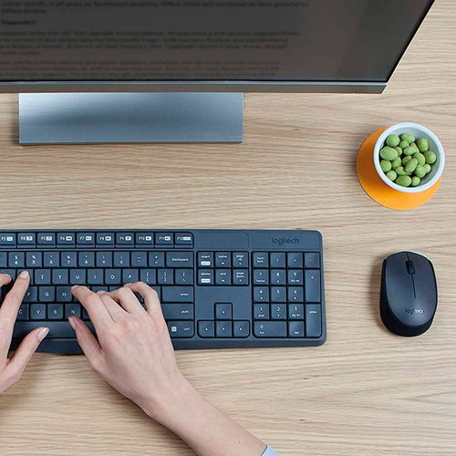 Combo Kit Teclado Y Mouse Inalambrico Logitech Mk235 Usb