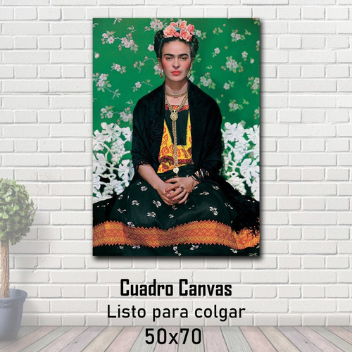 Cuadro Decorativo Canvas 50x70 Cm Frida Kahlo #01