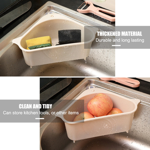 Estante Colador Fregadero Triangular Con Ventosa Para