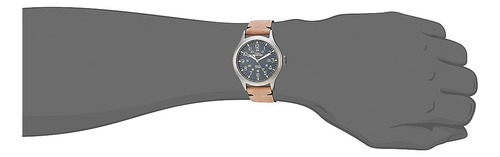 Timex Reloj De Correa De Cuero Marrón / Gris Tw4b01700 Para