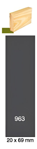 Liston 963 De Madera Pino Finger 20x69mm X 3,05mts