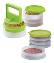 Comprar Prensa Y Porta Amburguesera De 8 Uds Libre De Bpa Tupperware