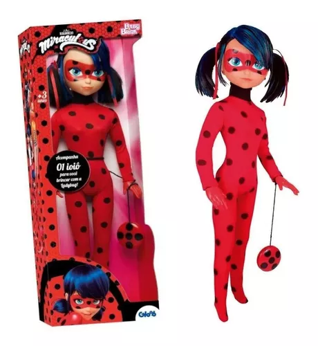 Boneco Miraculous - As Aventuras de Ladybug - Cat Noir - 55 cm