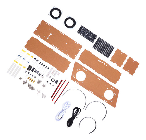 Kit De Altavoces Led Spectrum Rhythm Sound Fm Soldering Prac