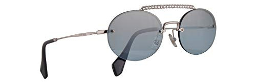 Gafas De Sol Miu Miu Mu60ts, Plateadas Con Lente Neg