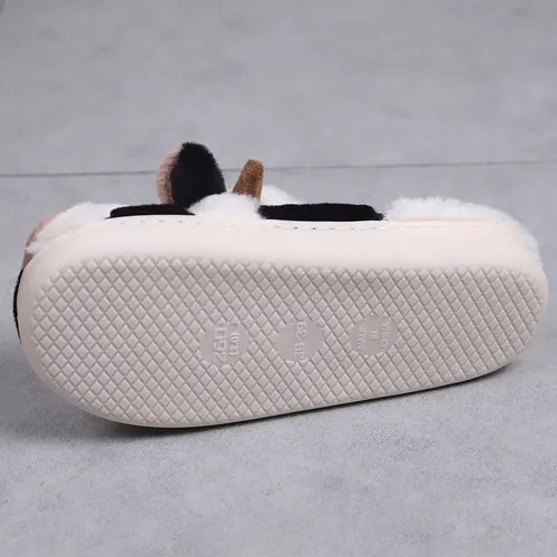 Zapatillas De Invierno De Algodón Vaca Cálidas Para El Hogar