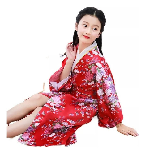 Kimono Para Niños Albornoz Japonés Niña