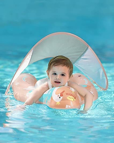 Free Swimming Baby - Flotador Inflable Para Bebés Con Toldo