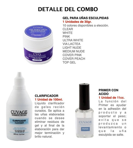 Imagen 2 de 4 de Kit Inicial Uñas Gelificadas Gel Construccion Uv Led C