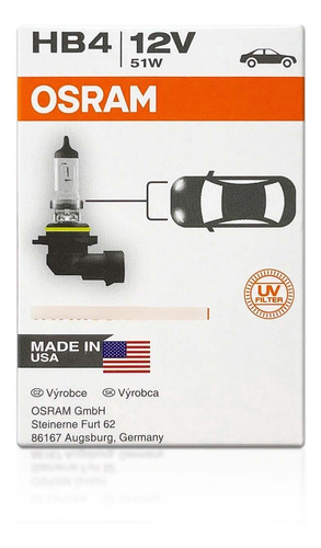Osram Hb4 9006 Original Standard Headlight Halogen Bulbs Aag