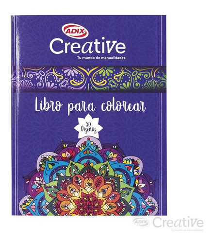 Libro Para Pintar Mandalas Azul Creative