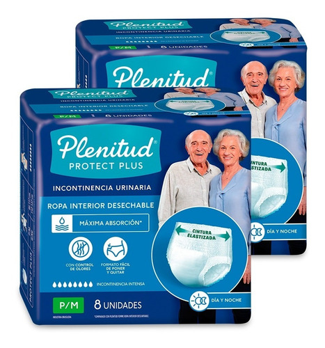 Imagen 3 de 6 de Ropa Interior Plenitud Protect Plus X 8 Unidades Pack X 2