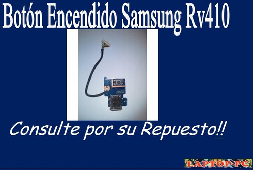 Botón Encendido  Samsung Rv410