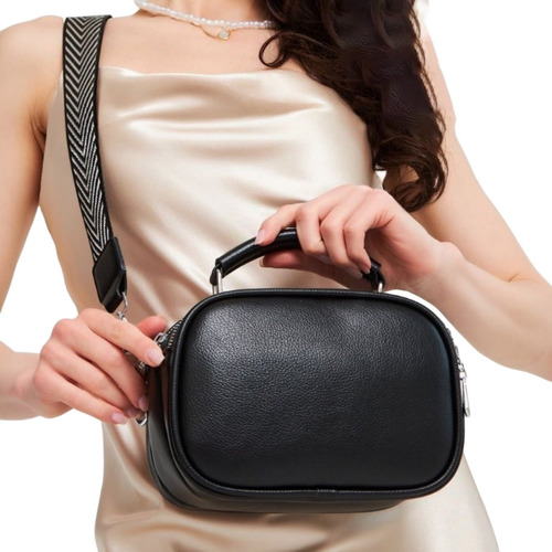 Bolso Dama Bolsa Negra Mujer Bandolera Crossbody Mano Moda