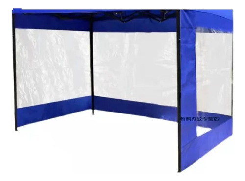 Carpa Paredes Laterales  Para Toldo 3x3 Transparente Azul