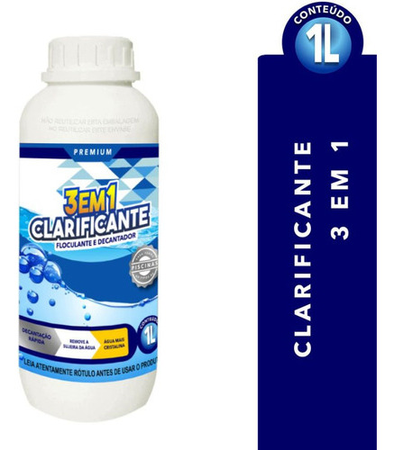 Clarificador de piscina 3 en 1, agua pura todo el tiempo, 1 L