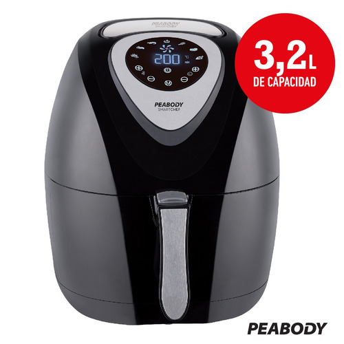 Imagen 4 de 12 de Freidora Sin Aceite Digital Mas Sana Peabody Pe-af612n