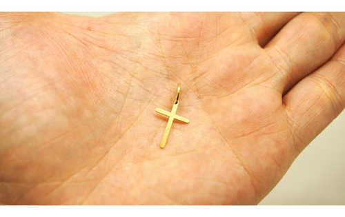 Pingente Ouro 18k Cruz Crucifixo 22mm