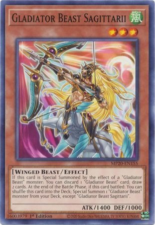 Yugioh!!! Gladiator Beast Sagittarii - Mp20-en155