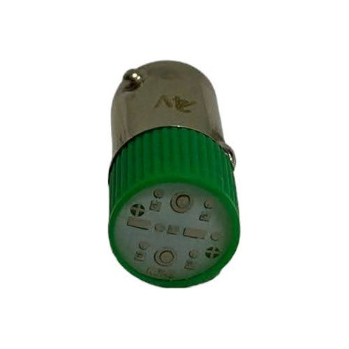 Foco De Led  10x23 Verde 24v Ba9s   * Andeli *