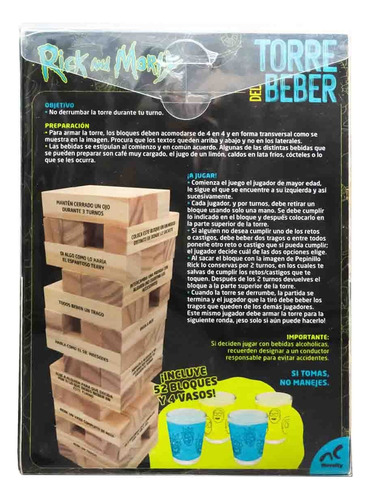 Torre Del Beber Rick Y Morty Juego De Mesa +18