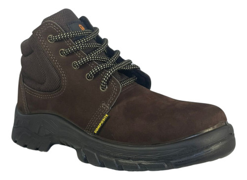 Botina Segurança Couro Ecosafety Ps137 Bico Composite