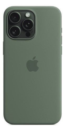 Case Silicone Magsafe Capa iPhone 15 Pro Max Verde Cipreste