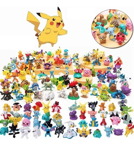 Pokémon Figuras Juguetes Coleccionables 144pcs Con Pikachu