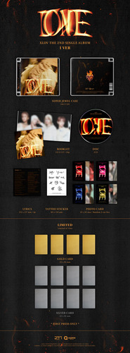 Xlov - I One 2nd Single Album Orignal Kpop Jewel Case Aleatorio