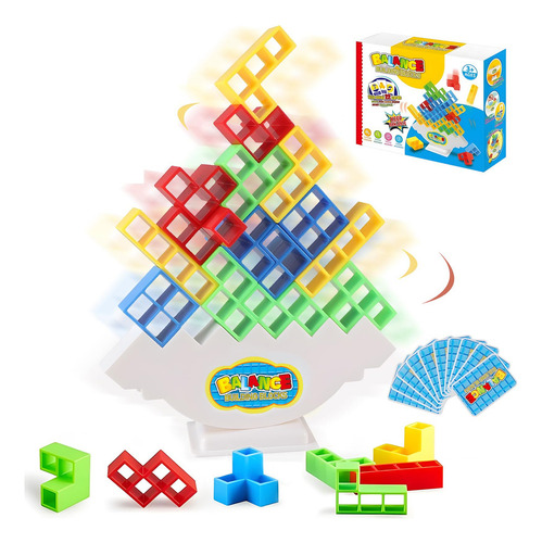 Tetra Tower Balance Game, 48 Piezas, Bloques De