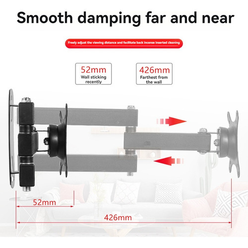 Soporte De Pared Ajustable Universal Universal Rotated-f