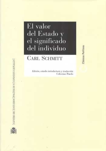 Libro Valor Del Estado Y El Significado Del Individuo, El