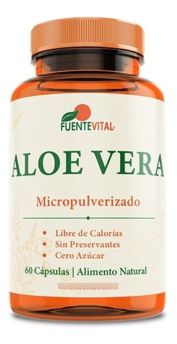 Aloe Vera 435mg 60 Cap Estreñimiento Acidez Ulcera Digestión