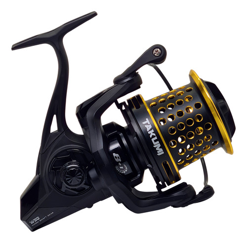 Reel Pesca Lance Mar Takumi 9009 Aluminio 9 Rulemanes Cónico